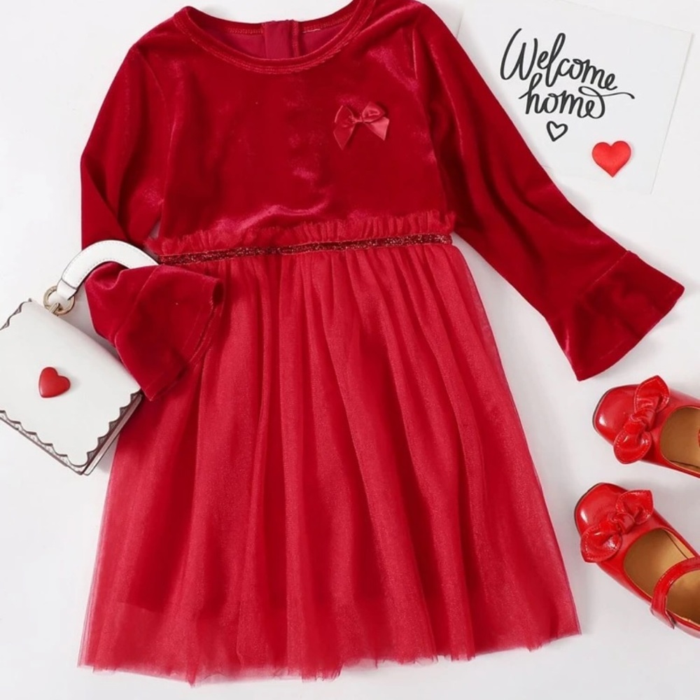 Red toddler dress
